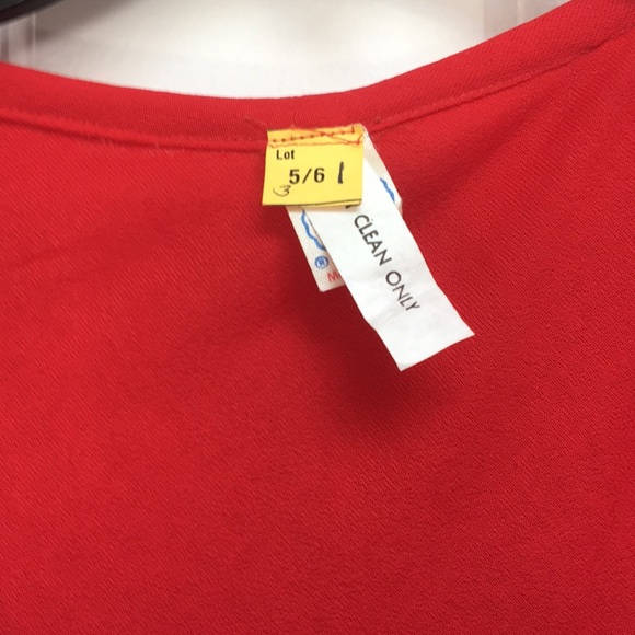 70s DISCO Vintage regular at Studio 54! super cool red crepe dress 5/6 like air - Picture 2 of 6